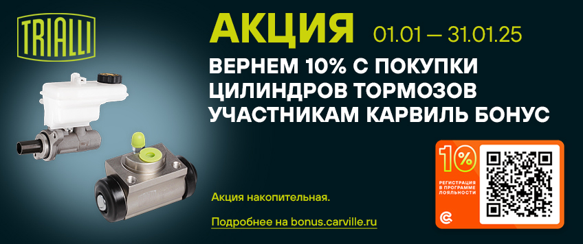 Акция TRIALLI. Вернем 10% участникам Карвиль Бонус