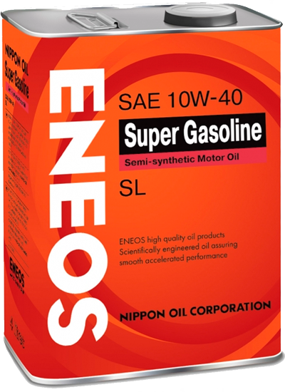 Акция масло моторное ENEOS  10W40 4 л oil1357 полусинтетика по цене 990 рублей