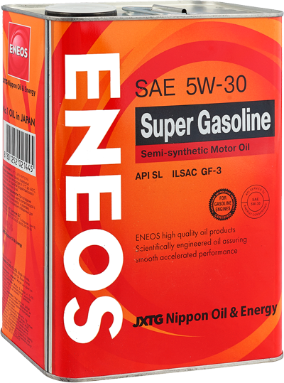 Акция масло моторное ENEOS  5W30 4 л oil1361 полусинтетика по цене 990 рублей